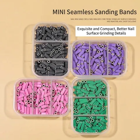 Professional Nail Sanding Bands Mandrel Accessories For Electric Drill Manicure Removal Gel Polish Dead Skin Abrasive Tools