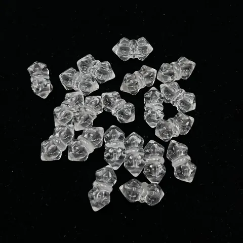 Cuentas de Cristal de Cuarzo Ahumado Blanco Natural Facetado Accesorios Pulsera DIY Sutra Budista Vajra Cuentas Talladas