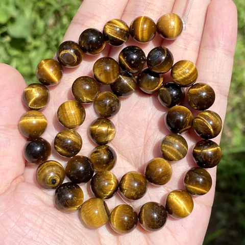 Perle Tonde in Pietra Naturale per la Creazione di Gioielli Fai da Te Ametista Quarzo Rosa Occhio di Tigre Ottimizzato per Bracciali