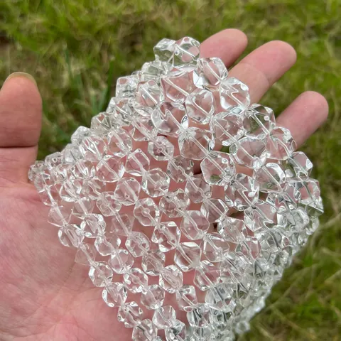 Natuurlijk Braziliaans Bergkristal Ruitvormig Gefacetteerde Losse Kralen Voor DIY Sieraden Maken Accessoires Kralen