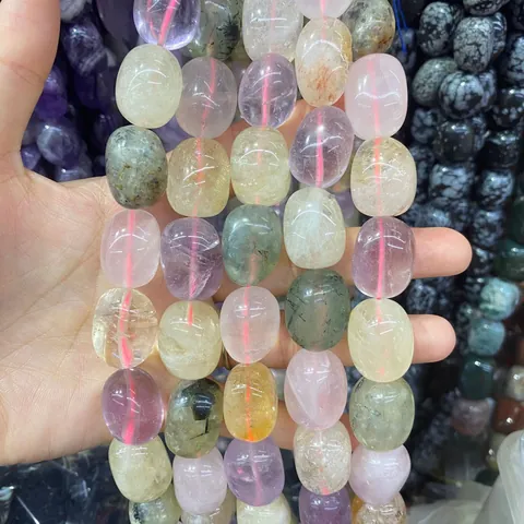 Pietra Naturale Irregolare Ovale Perline Per DIY Gioielli Creazione Ametista Occhio Di Tigre Agata Cristallo Perline Sciolte Filo Per Bracciale Collana