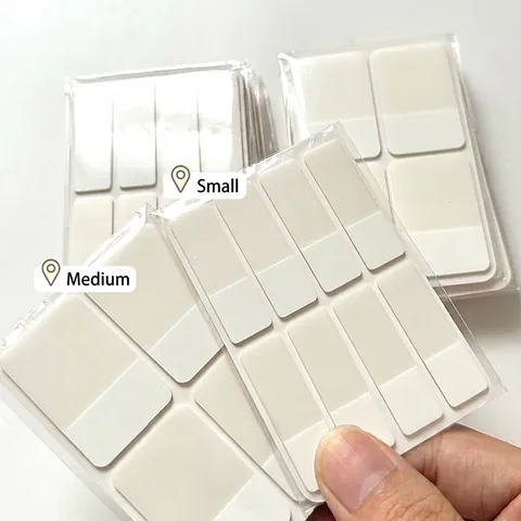 Translucent White PET Index Tabs Matte Self Adhesive Sticky Notes For Card Packaging Document Classification Office School Supplies