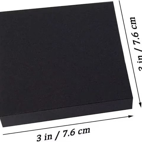 Foglietti Adesivi Minimalisti Quadrati Nero Bianco Marrone Blocco Note per Studenti Ufficio Diario Cancelleria Design Semplice