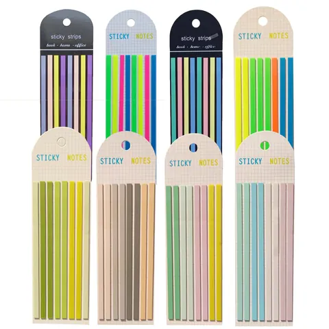 Translucent PET Index Sticky Notes Tabs Waterproof Colorful Page Markers For Office School Book Annotating Stationery