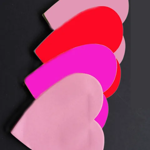 Heart Shaped Sticky Notes Romantic Red Pink Memo Pads For Valentine Day Wedding Party Message Reminders Self Adhesive Paper