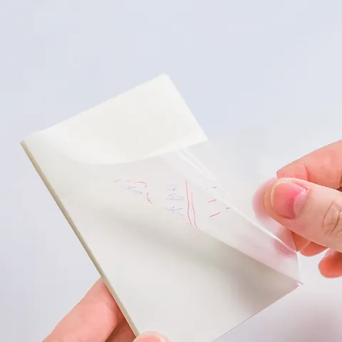 Translucent Waterproof PET Sticky Notes Clear Self Adhesive Memo Pads For Student Office Marking Labels Plastic Stationery Pads