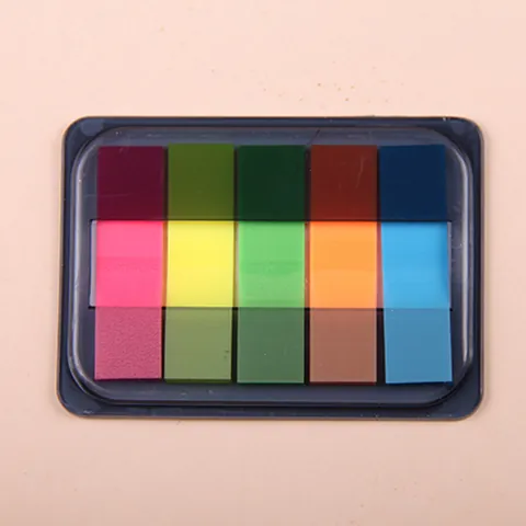 Translucent PET Index Tabs Sticky Notes Morandi Fluorescent Color Page Markers Pull-out Box For Planner Office Stationery