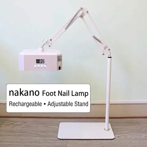 Professional 36W UV LED Foot Nail Lamp Rechargeable Pedicure Light with Adjustable Floor Stand for Salon Home Skin Rejuvenation