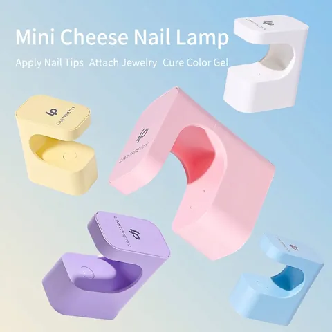 Mini Portable UV LED Nail Lamp ABS PC Rechargeable Nail Dryer For Gel Polish C-Shape Fast Drying Nail Curing Lamp Travel Home