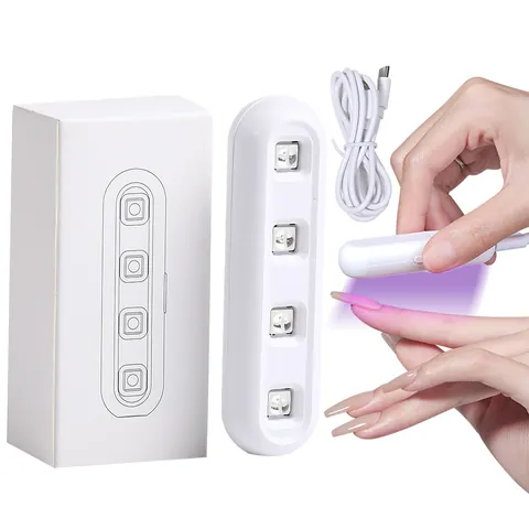 Portable UV LED Nail Lamp Fast Drying Gel Polish Dryer Handheld Mini Light Therapy Machine Professional Nail Tool For Home Travel Women
