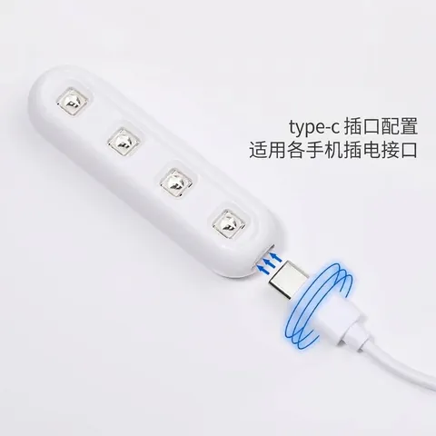 Portable UV LED Nail Lamp Fast Drying Gel Polish Dryer Handheld Mini Light Therapy Machine Professional Nail Tool For Home Travel Women