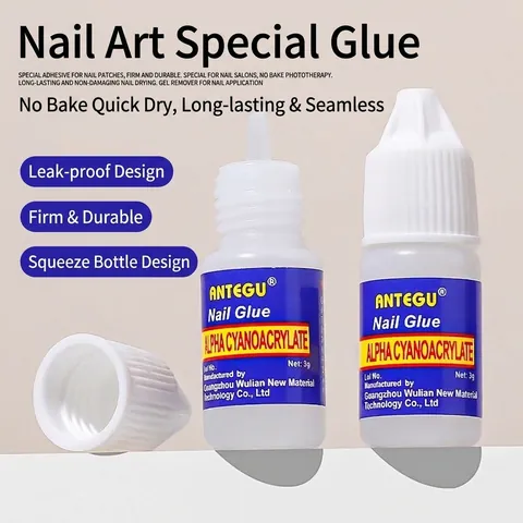 Sneldrogende Sterke Cyanoacrylaatlijm Nagellijm Voor Kunstnagels En Strassversieringen Manicuregereedschap