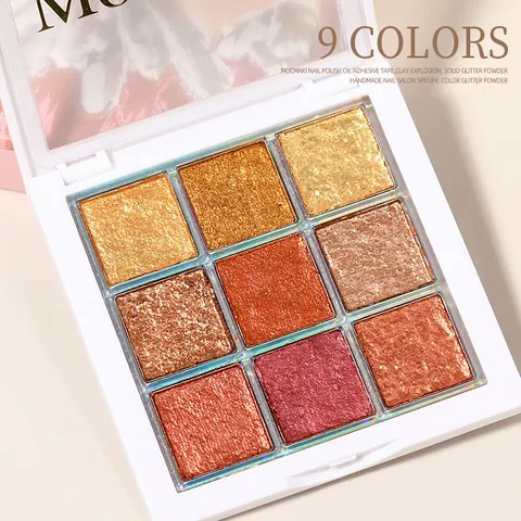 Mocmaki Solid Nail Art Glitter Gel Palette Aurora Opal Glitter Solid Gel Polish DIY Nail Decoration Salon Women Beauty