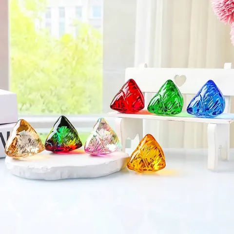 Crystal Zongzi Figurine Dragon Boat Festival Good Luck Charm Desk Decor Good Luck For Exam Souvenir Glass Craft Ornament