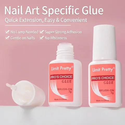 Professionele Transparante Nagellijm Met Borstel Sneldrogende Lijm Voor Kunstnagels Strass Manicure Gereedschap