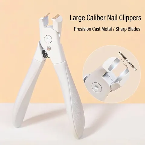 Professional Stainless Steel Large Opening Nail Clippers Anti-Splash Design Fingertip Nail Cutters For Thick Hard Nails