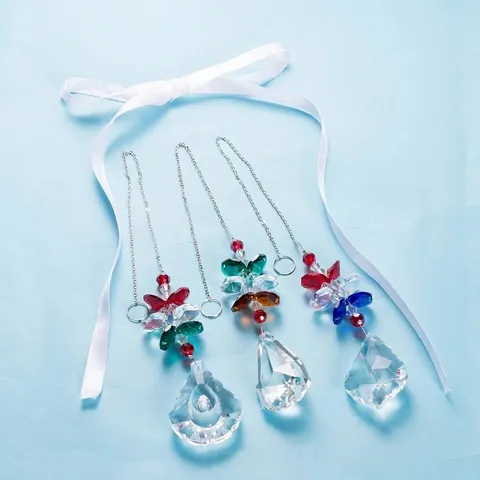 K9 Artificial Crystal Suncatcher Prism Pendant Rainbow Maker For Christmas Decoration Home Wedding Hanging Ornament Gift