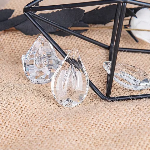 Faceted Crystal Glass Prism Suncatcher Pendants Clear Tear Drop Leaf Heart For Chandelier Lighting Accessories DIY Jewelry Hanging Decor