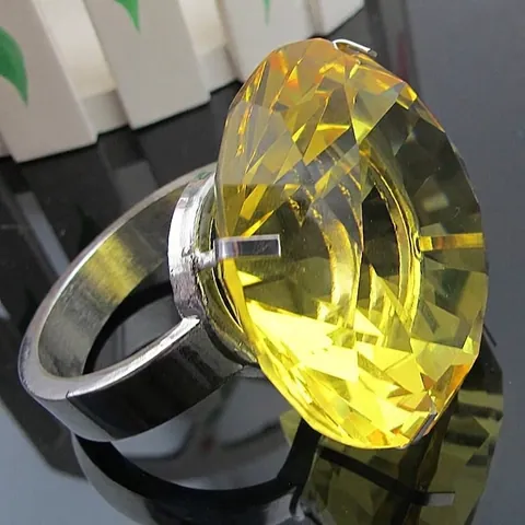 Servilletero de Cristal Diamante K9 Vidrio Forma de Gema Gigante Decoración de Mesa para Boda Fiesta Hotel Hebilla de Servilleta Lujosa