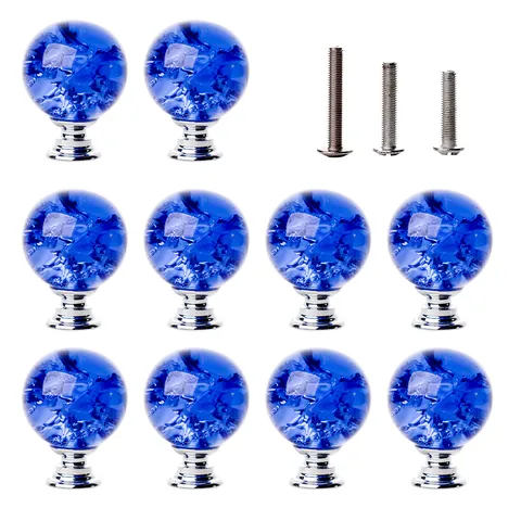 Moderne Kunstkristal Diamant Kastknoppen Barstbal Meubel Ladeknoppen Legering Basis Decoratie