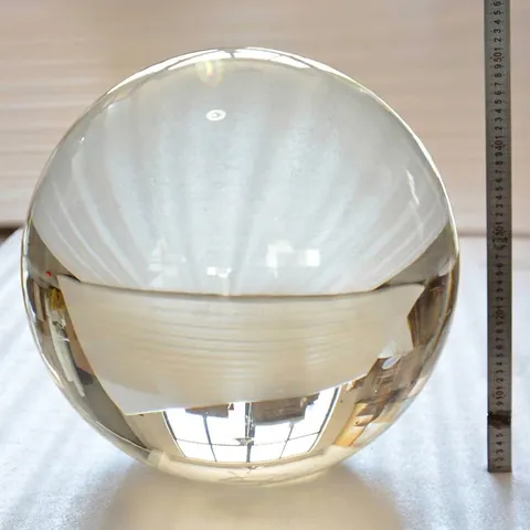 Bola de Cristal Transparente K9 Accesorio de Fotografía Esfera de Vidrio Pulido de Alta Transparencia para Decoración de Escritorio Hogar Oficina