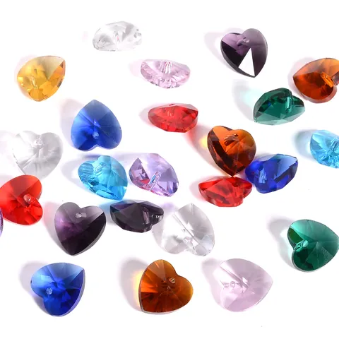14mm Bunte Schmetterlingsförmige Glasperlen Facettierte Künstliche Kristall Lose Perlen Für DIY Schmuckherstellung Vorhang Anhänger Bastelbedarf