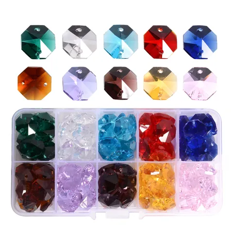14mm Bunte Schmetterlingsförmige Glasperlen Facettierte Künstliche Kristall Lose Perlen Für DIY Schmuckherstellung Vorhang Anhänger Bastelbedarf