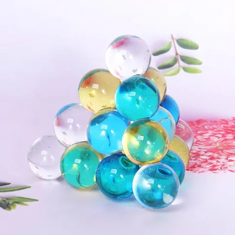 Modern Minimalist Mixed Color Crystal Ball Desktop Ornament Triangle Square Geometric Glass Sphere Decoration Home Office Bookend