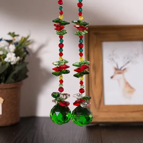 Attrape-Soleil en Cristal Décoration Suspendue Design Chat Avec Fleur Séchée Réelle Prisme Boule Facettée Décor de Maison Jardin