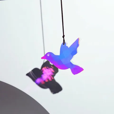 Hummingbird Crystal Suncatcher Pendant AB Color Effect Hanging Prism Window Decor Garden Ornament Gift Photography Prop