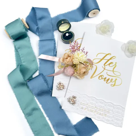 Cinta de Satén Hecha a Mano Con Borde Deshilachado Para Invitaciones de Boda Ramos Envoltura de Regalos DIY Artesanía