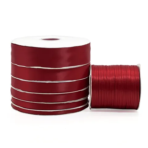 Polyester Satin Ribbon For Gift Wrapping Wedding Party Decoration DIY Crafts Cake Baking Multicolor Glossy Ribbon Bulk