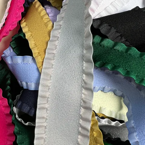 Double Sided Velvet Ruffled Ribbon Pleated Trim For Gift Wrapping DIY Bows Wedding Party Decoration Floral Packaging Accessory