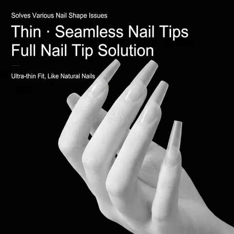 Mattierte Ultradünne PMMA Falsche Nägel Kurz Quadratisch Rund Trapezform Mandelform Press-On Nagel Patches Für Salon DIY Damen Schmuck