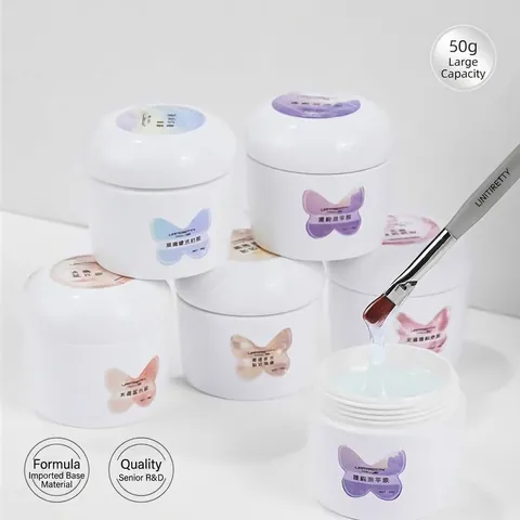 Professionele Nagel Functionele Gel Zonder Afvegen Toplaag Opbouw Verlenging Gel Voor Nagelkunst Strass Lijm