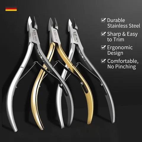 Professional Cuticle Nipper Stainless Steel Manicure Tool For Dead Skin Removal Metal Nail Care Clipper For Salon Home