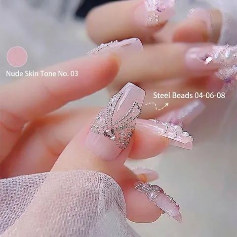 Nagelkunst Mikroperlen Metall Mini Stahlkugeln Gold Silber Für DIY Dekoration Damen Beauty Maniküre Zubehör