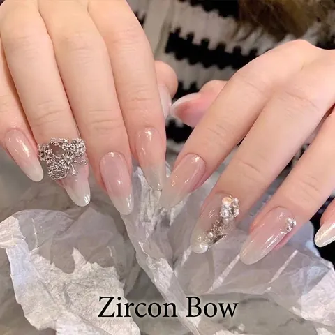 Alloy Rhinestone Artificial Pearl Nail Art Charms Bowknot Heart Star Moon Cross Butterfly Manicure Decoration For Women
