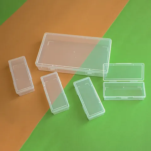 Tragbare Transparente Schmuck-Aufbewahrungsbox Mit 4 Gittern PP-Kunststoff Antioxidations-Organizer Für Ohrringe Halsketten Mehrgitter-Etui Home Desktop Zubehörbox