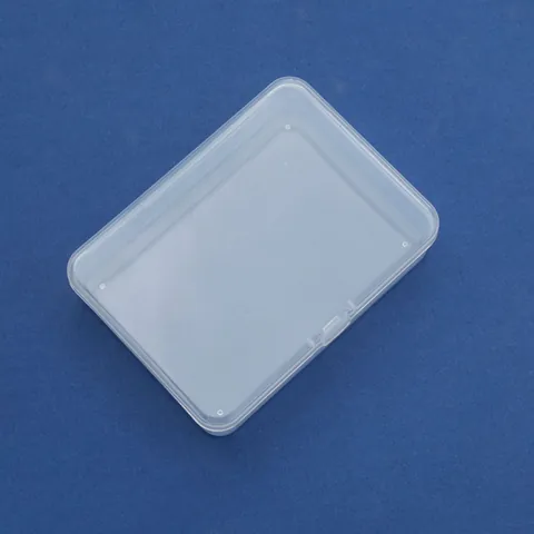 Scatola Rettangolare Trasparente in Plastica PP Con Coperchio a Cerniera Per Cancelleria Cosmetici Piccole Parti Attrezzatura da Pesca Accessori Organizzazione