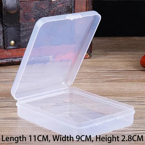 Boîte de Rangement Portable en Plastique PP Transparent pour Éponge de Maquillage Boîtier Anti-poussière pour Houppette