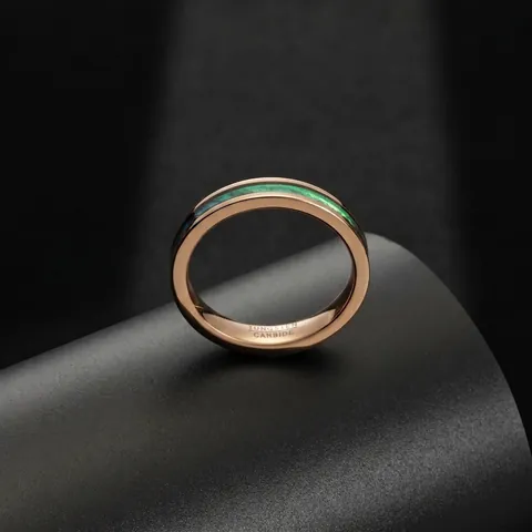 Women Tungsten Steel Ring Inlaid With Natural Abalone Shell Light Luxury Fashion Finger Jewelry For Daily Wear Party Gift For Her