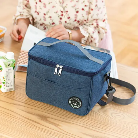 Tragbare Isoliertasche Oxford Tuch Thermische Kühltasche Für Damen Herren Kinder Outdoor Picknick Büro Schule Mit Verstellbarem Riemen