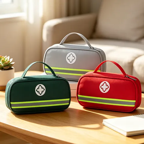 Kit di Primo Soccorso Portatile in Tessuto Oxford Borsa Medica Organizzatore di Emergenza Impermeabile per Studenti Casa Viaggio Custodia per Medicinali