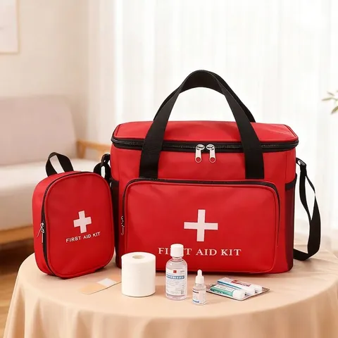 Borsa Medica Kit di Pronto Soccorso di Grande Capacità in Tessuto Oxford per Auto Esterna Organizzatore di Viaggio
