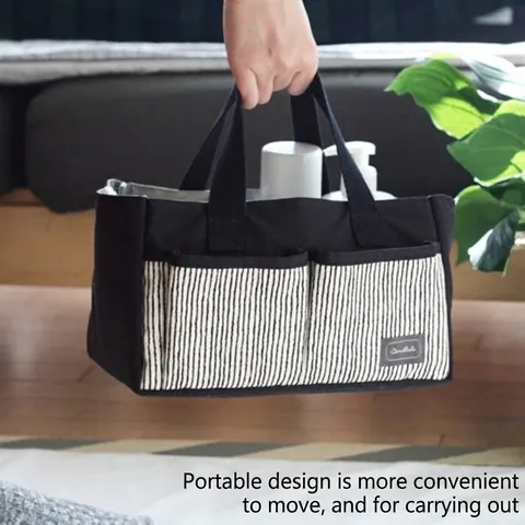 Portable Oxford Cloth Baby Stroller Organizer Bag Multifunctional Diaper Storage Mummy Bag For Infant Stroller Accessory