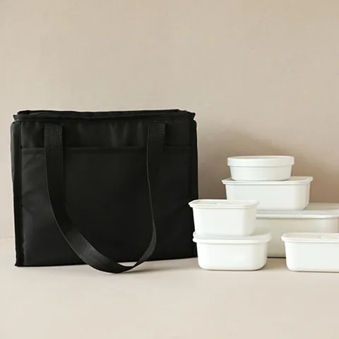 Große Kapazität Thermische Lunch-Tasche Koreanisch Isolierte Lunchbox Tote Tragbare Picknick-Kühltasche Für Büroangestellte Studenten Erwachsene