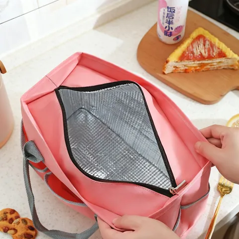Isolierte Lunch-Tasche Oxford-Gewebe Thermo-Kühltasche Für Picknick Camping Frischhalte Große Kapazität Tragbare Lebensmittel-Aufbewahrungstasche