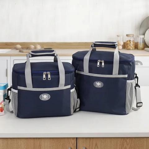 Isolierte Lunchtasche Große Kapazität Oxford Stoff Thermotasche Mit Schultergurt Für Schule Picknick Büro Damen Herren