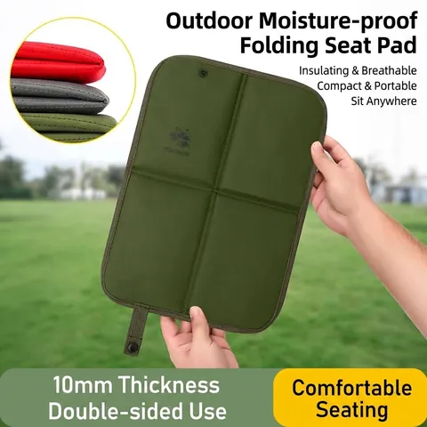 Folding Outdoor Seat Cushion Portable Moisture-Proof Oxford Cloth Pad For Camping Picnic Hiking Park Bench Sitting Mat